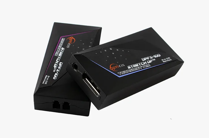 Opticis DPFX-100-TR DisplayPort 1.1 Fiber Extender | 200m Dual LC, WQXGA