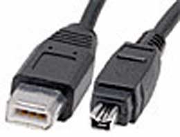 FireWire 6-pin to 4-pin Cable - 3m/9ft (CFA-6403)