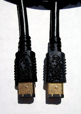 Gold-Plated Firewire 6-pin to 6-pin Cable - 10M/33ft