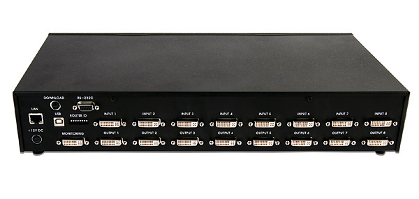 Opticis ODM88 DVI Matrix Router Back