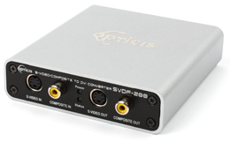 Opticis S-video / Composite Video to One (1) Fiber DVI Converter (SVDF-200)