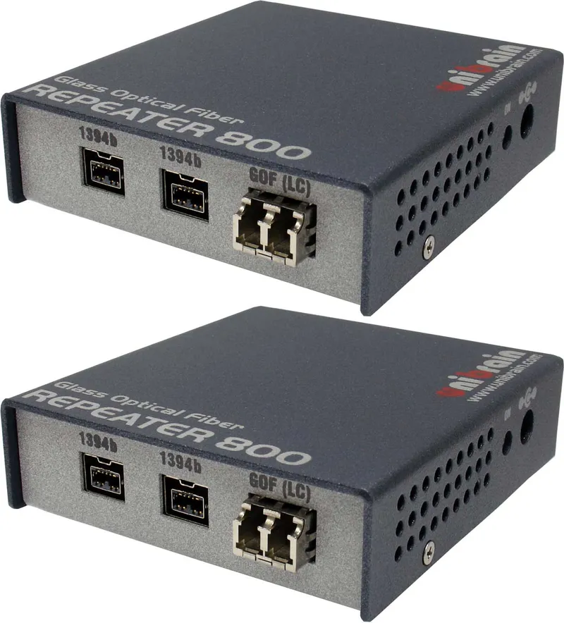 FireWire 800 Glass Optical Fiber Repeater, LC Fiber, 550m (GOF Repeater 800)