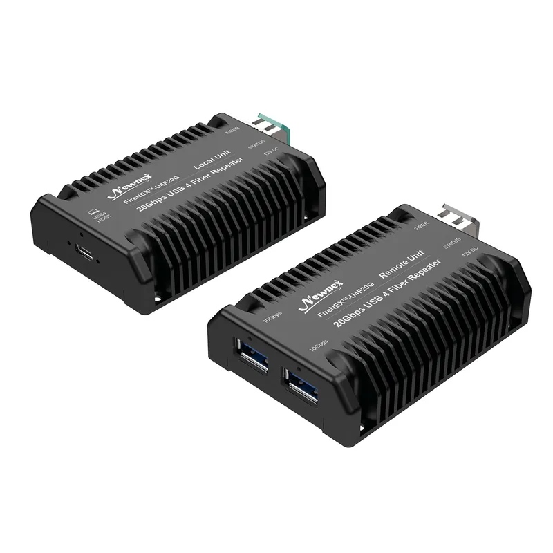 FireNEX-U4F20G USB4 Fiber Repeater | 700m USB 5Gbps / 300m USB 10Gbps
