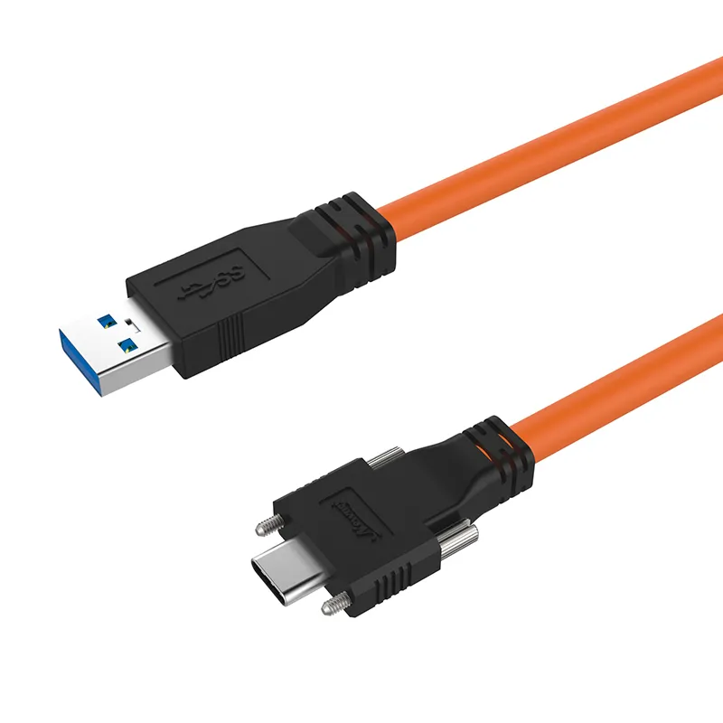 Newnex High Flex USB-A to USB-C Dual Screw Locking Cable | U3HLA01C12 Series
