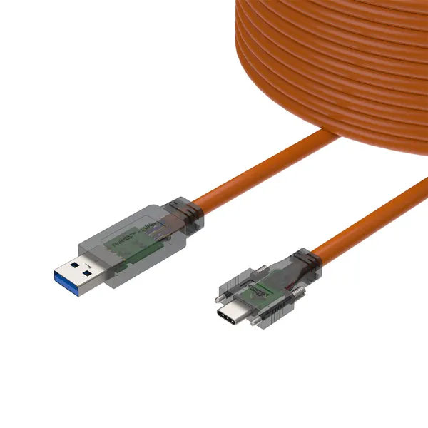Newnex Active High Flex USB-A to USB-C Screw Locking Cable | ULHLU11AC12 Series