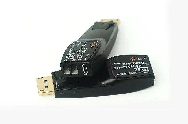 Opticis DPFX-250-TR DisplayPort 1.2 Optical Extender | 200m Dual LC OM3 Fiber