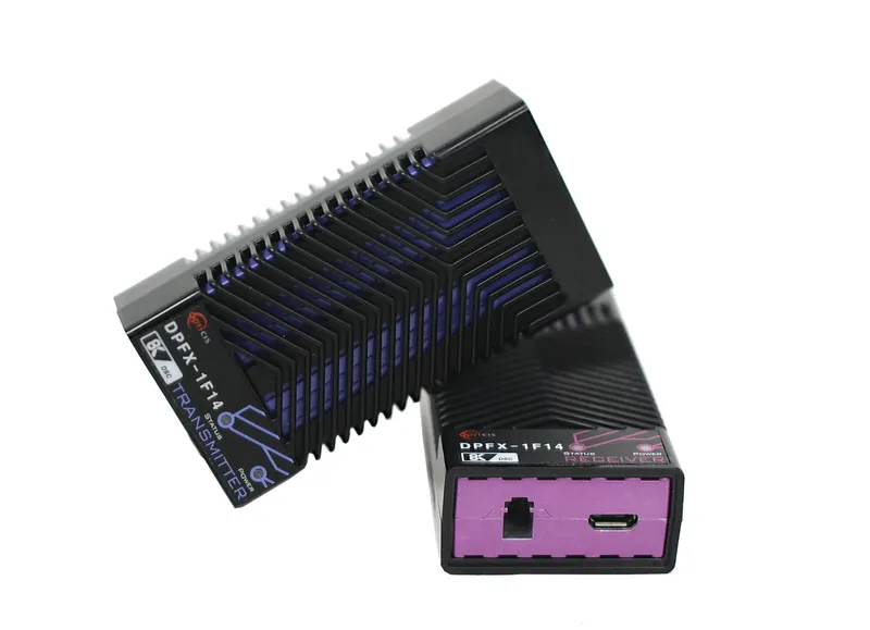 DisplayPort 1.4 Optical Extender, 8K60 DSC over 1 LC Fiber, 300m (984ft)