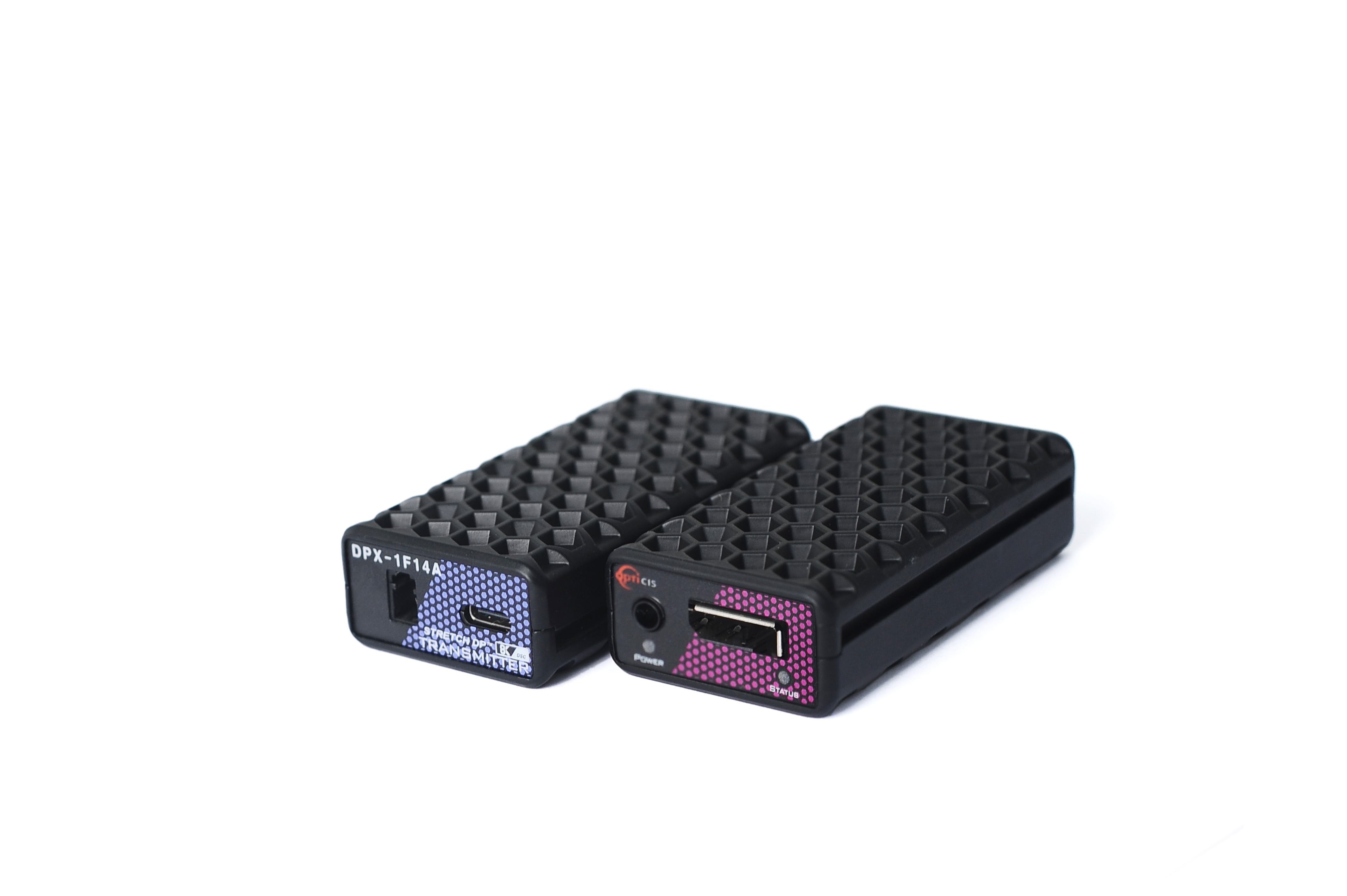 Opticis DisplayPort 1.4 One-Fiber Optical Extender with Smart Aux, 8K60 DSC, 300m (DPX-1F14A-TR)