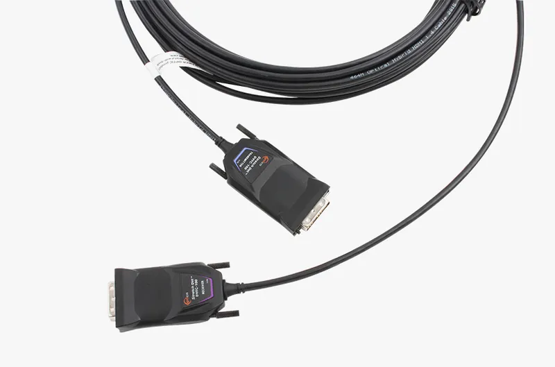 DVI Active Optical Cable | 100m Hybrid Fiber DVI Extension