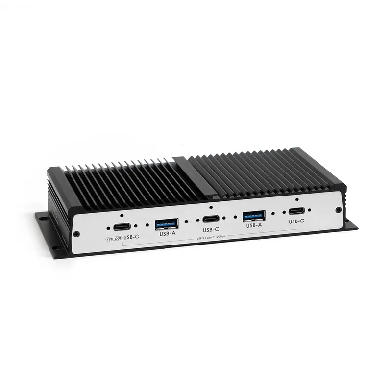 FireNEX-uHUB-10G 10Gbps USB-C Industrial Hub | 7 Ports + 100W PD