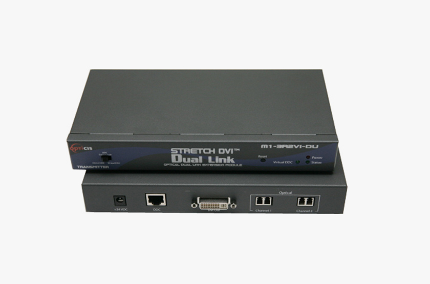 Opticis Dual-Link DVI Optical Extender, WQXGA 60Hz, up to 2km (M1-3R2VI-DU)