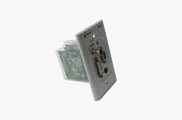 Opticis MVDF Wall Plate Converter | Multi-Format Video to Fiber DVI 500m