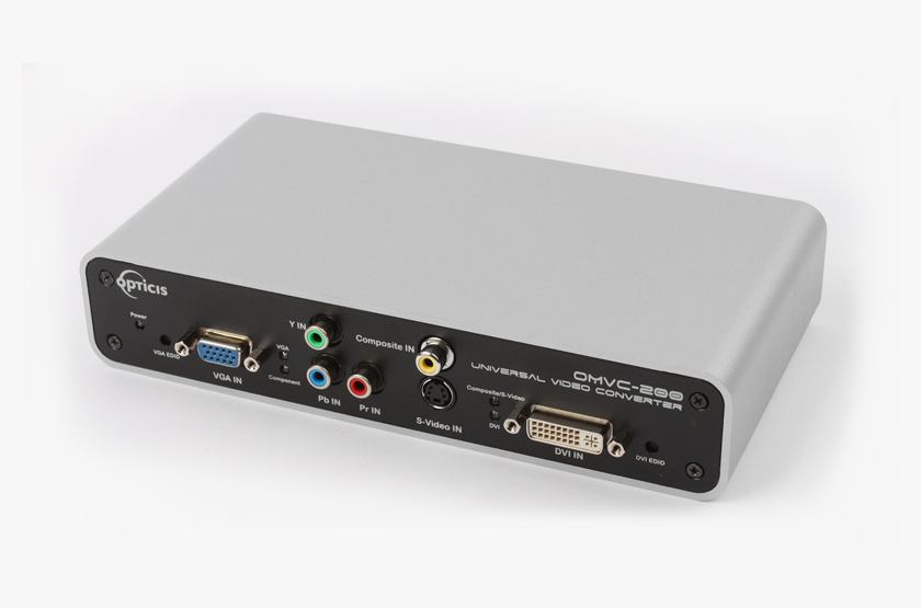Opticis OMVC-200 Multi-Format Video Converter | DVI/VGA/Component to Fiber DVI 500m