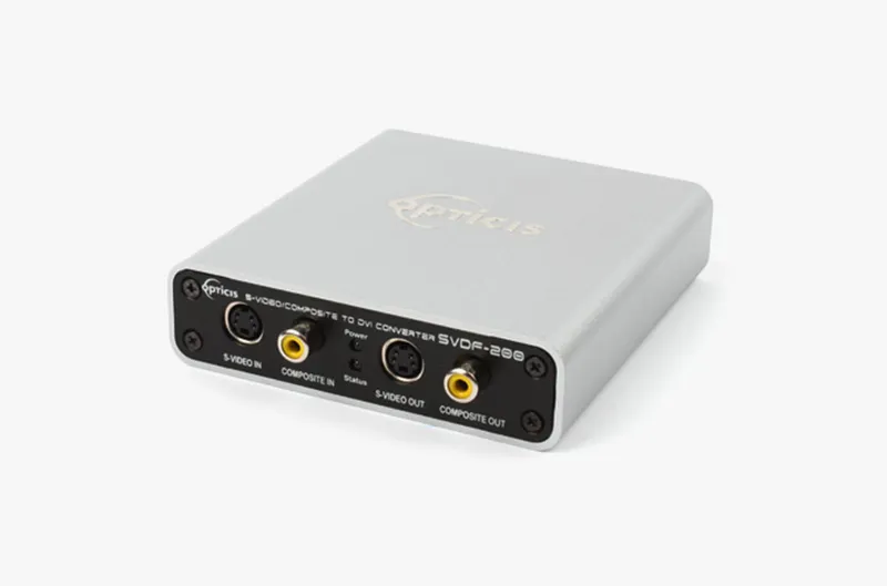 Opticis SVDF-200 S-Video/Composite to Fiber DVI Converter | 500m SC Multimode SXGA