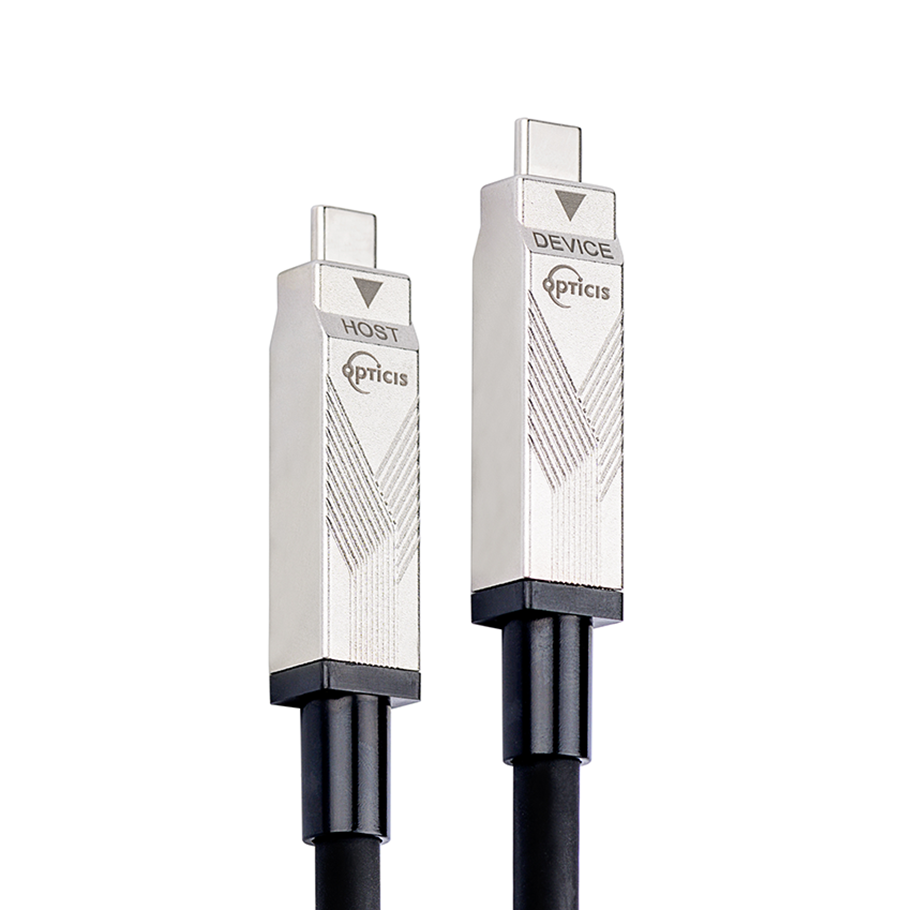 Opticis USB 3.2 Gen 2x1 Active Optical USB-C Cable, UL Certified