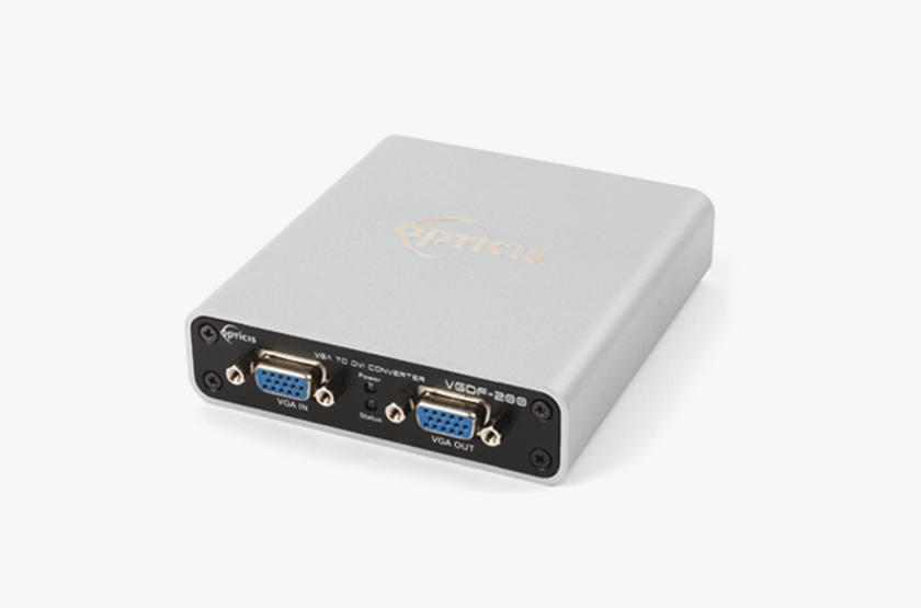 Opticis VGDF-200 VGA to Fiber DVI Converter | 500m SC Multimode WUXGA