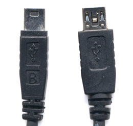USB 2.0 Mini 5-Pin Extension Cable (3 feet)