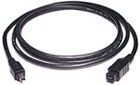 Newnex 9-pin to 4-pin FireWire Cable - 2m/6ft (CFB-9402)